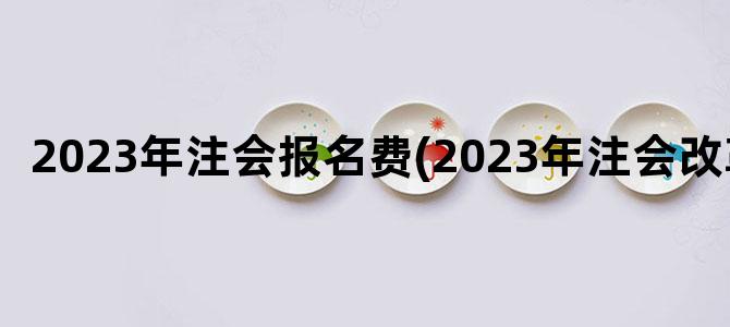 '2023年注会报名费(2023年注会改革)'