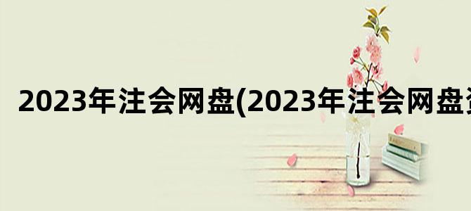 '2023年注会网盘(2023年注会网盘资源)'