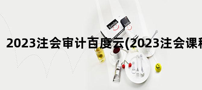 '2023注会审计百度云(2023注会课程百度云)'