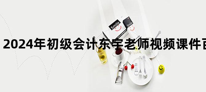 '2024年初级会计东宇老师视频课件百度云网盘下载'