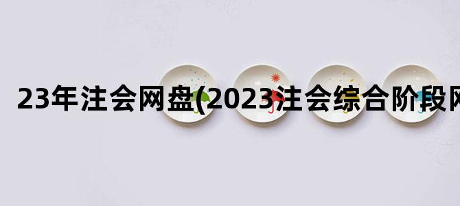 '23年注会网盘(2023注会综合阶段网盘)'