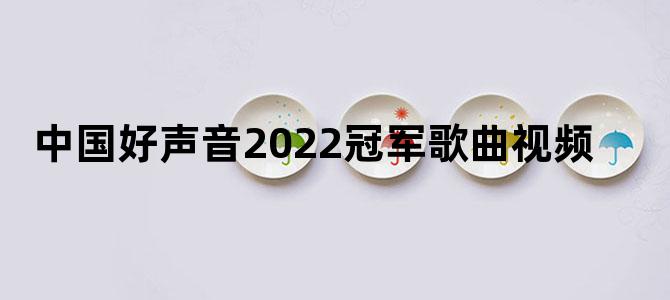 中国好声音2022冠军歌曲视频