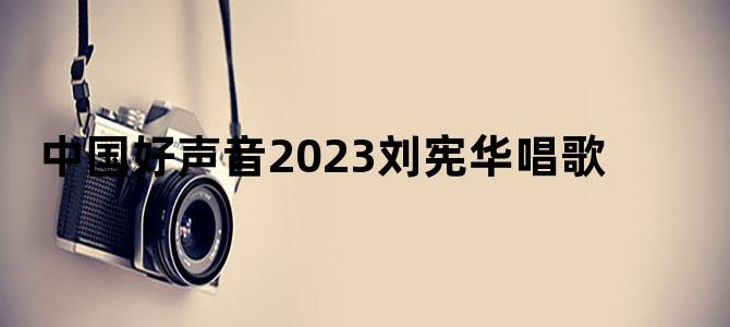 中国好声音2023刘宪华唱歌