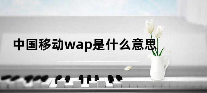 中国移动wap是什么意思