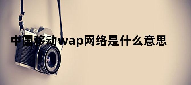 中国移动wap网络是什么意思
