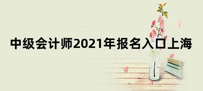 中级会计师2021年报名入口上海