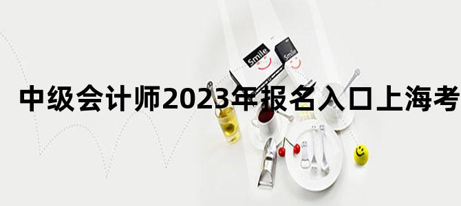 中级会计师2023年报名入口上海考试