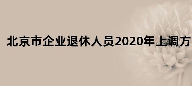 北京市企业退休人员2020年上调方案表