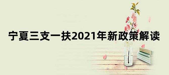 宁夏三支一扶2021年新政策解读
