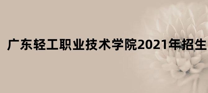 广东轻工职业技术学院2021年招生电话