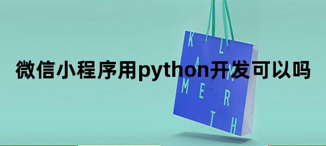 微信小程序用python开发可以吗