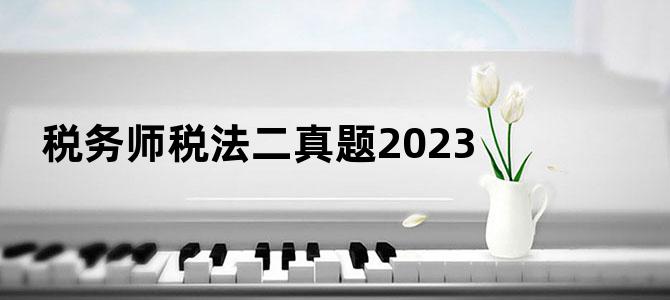 税务师税法二真题2023