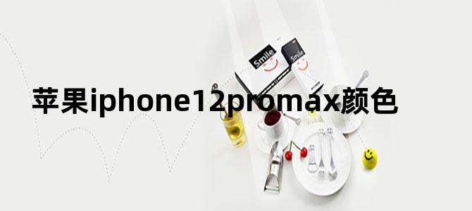 苹果iphone12promax颜色