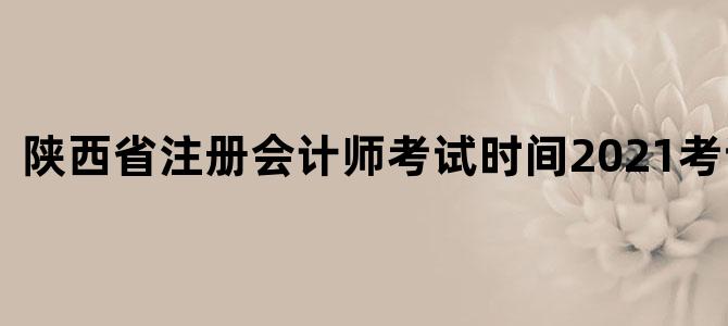陕西省注册会计师考试时间2021考试时间