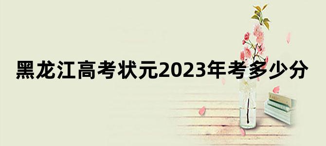 黑龙江高考状元2023年考多少分