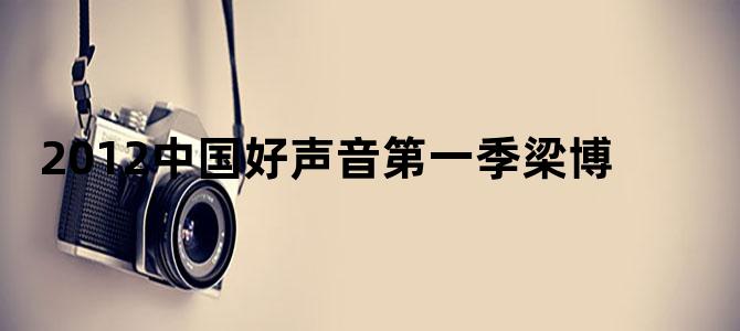 2012中国好声音第一季梁博