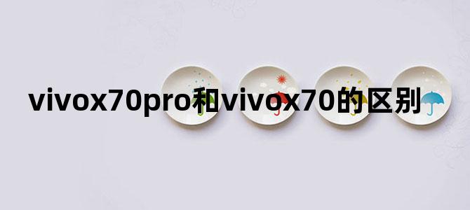 vivox70pro和vivox70的区别