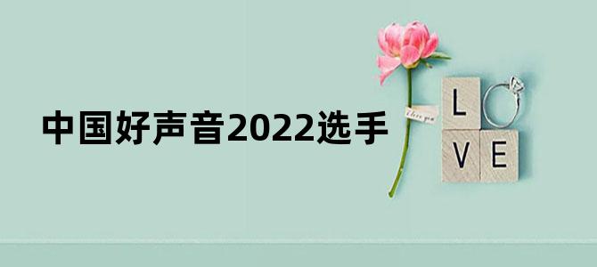 中国好声音2022选手