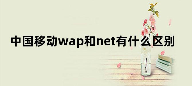 中国移动wap和net有什么区别