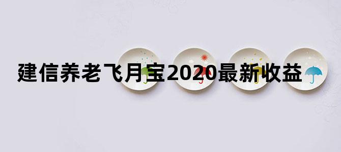 建信养老飞月宝2020最新收益