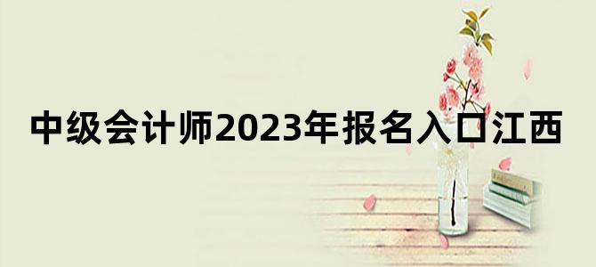 '中级会计师2023年报名入口江西'
