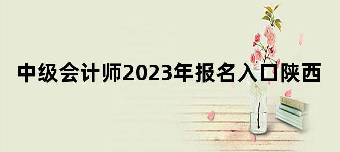 '中级会计师2023年报名入口陕西'
