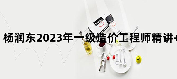 '杨润东2023年一级造价工程师精讲+冲刺视频讲义'