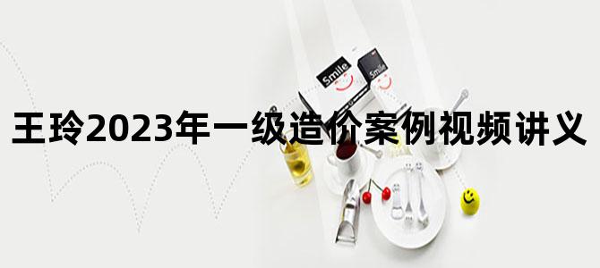 '王玲2023年一级造价案例视频讲义【精讲+习题】'