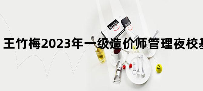 '王竹梅2023年一级造价师管理夜校基础班视频讲义'