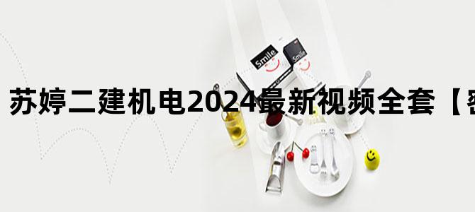 '苏婷二建机电2024最新视频全套【密训班-完整】'