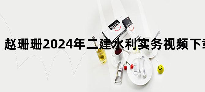 '赵珊珊2024年二建水利实务视频下载【共95讲】'