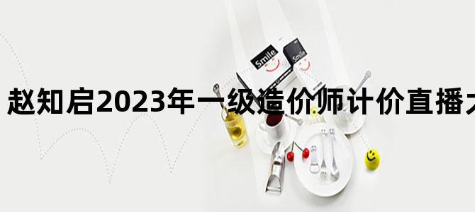 '赵知启2023年一级造价师计价直播大班课视频教程'