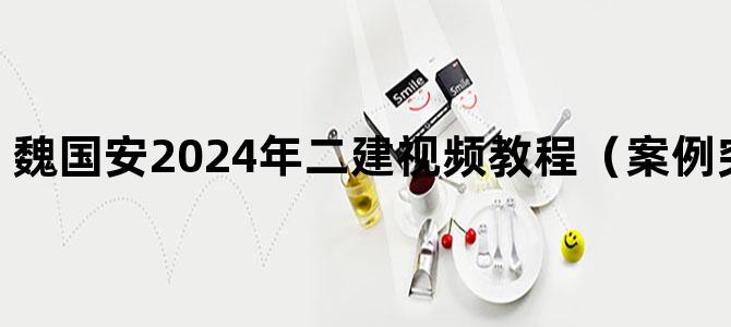 '魏国安2024年二建视频教程（案例突破+私塾班）'